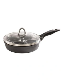 Baccarat Granite Egg Poacher With Lid in Silver