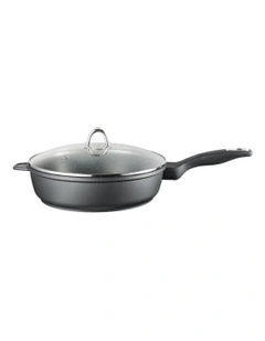 Baccarat Granite Chef Pan With Lid 28cm in Grey