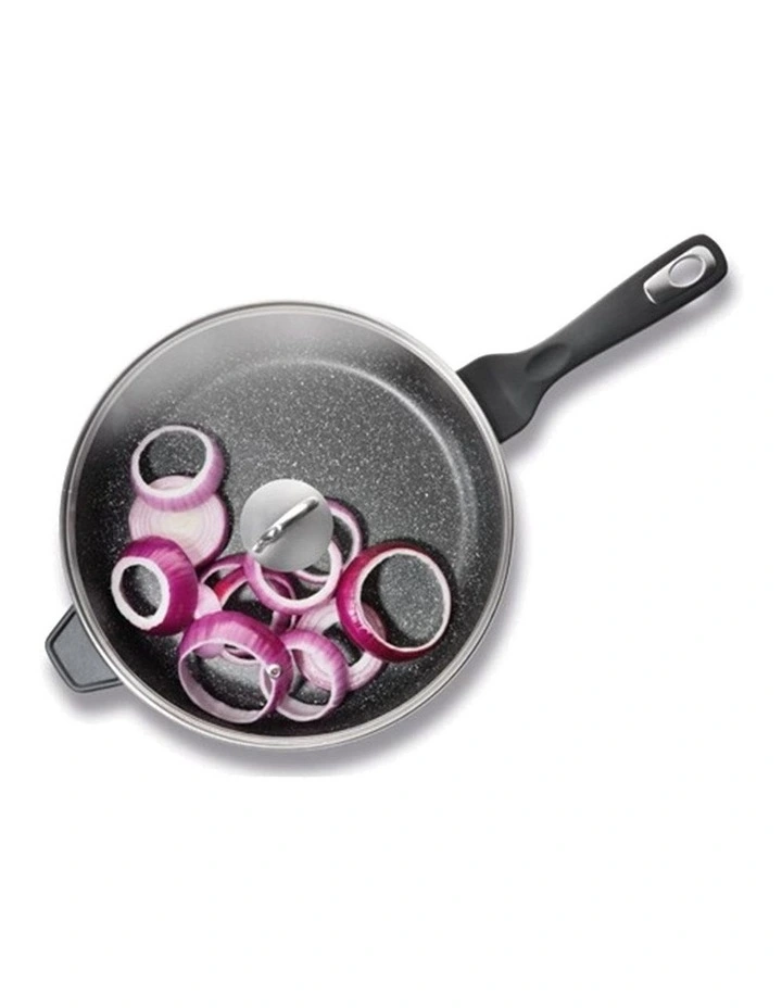 Baccarat Granite Chef Pan With Lid 28cm in Grey image 4