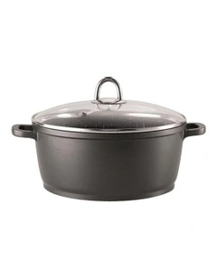 Baccarat Granite Casserole With Lid 24 x 1cm in Grey