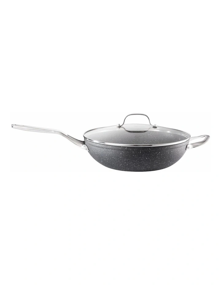 Baccarat Rock Wok With Lid 30cm in Grey image 2