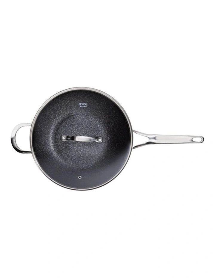Baccarat Rock Wok With Lid 30cm in Grey image 2