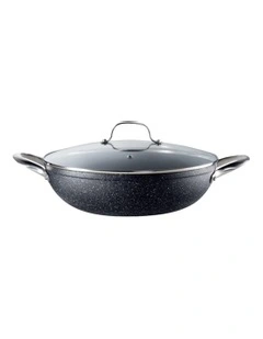 Baccarat Rock All Pan With Lid 32cm in Black