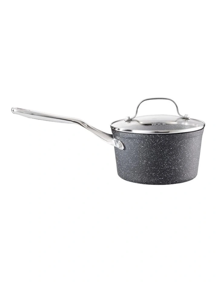 Baccarat ROCK Saucepan With Lid 16cm in Grey image 2