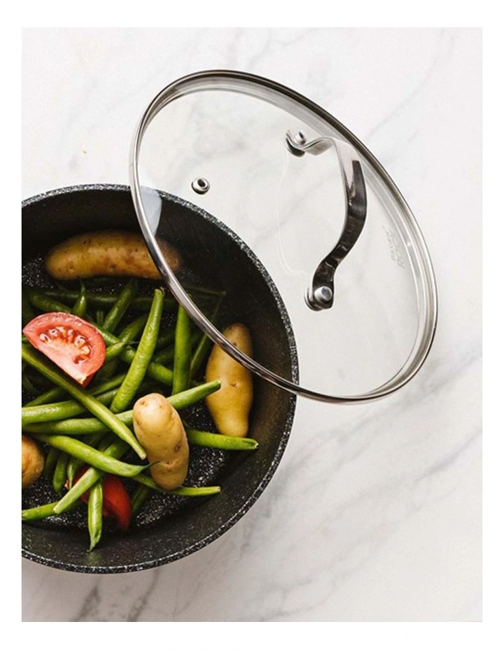 Baccarat ROCk Saucepan With Lid 20cm in Grey image 5