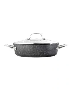 Baccarat Rock Saute Pan With Lid 28cm in Grey
