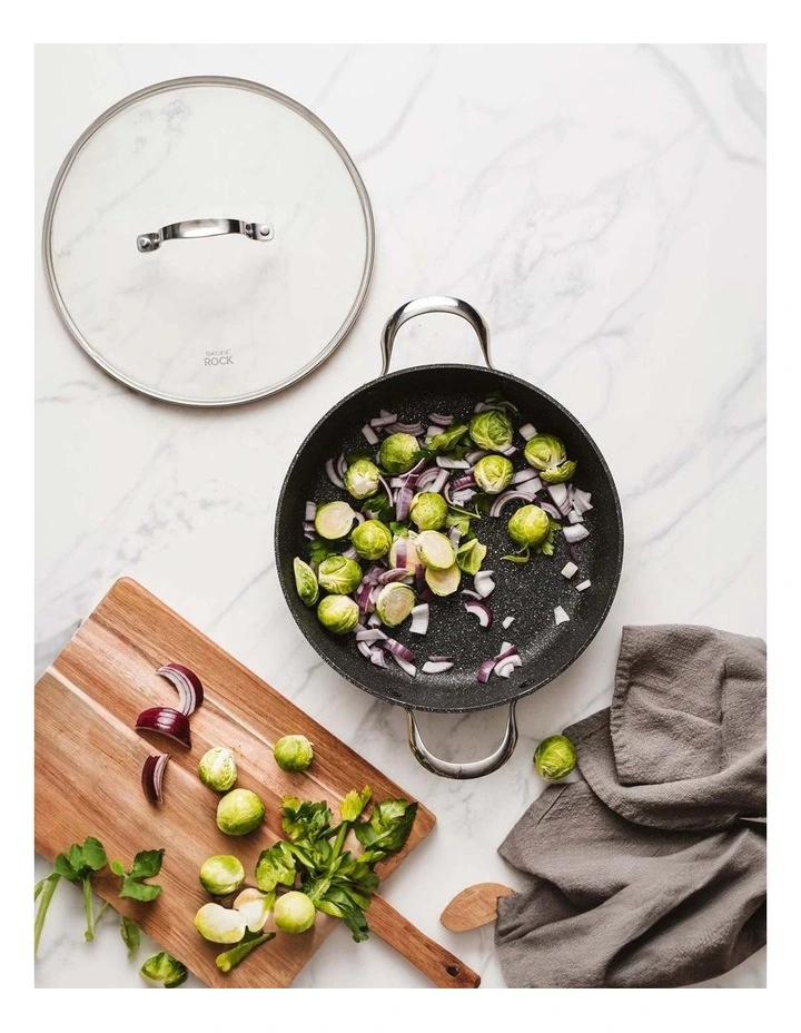 Baccarat ROCK Saute Pan With Lid 28cm in Grey image 6