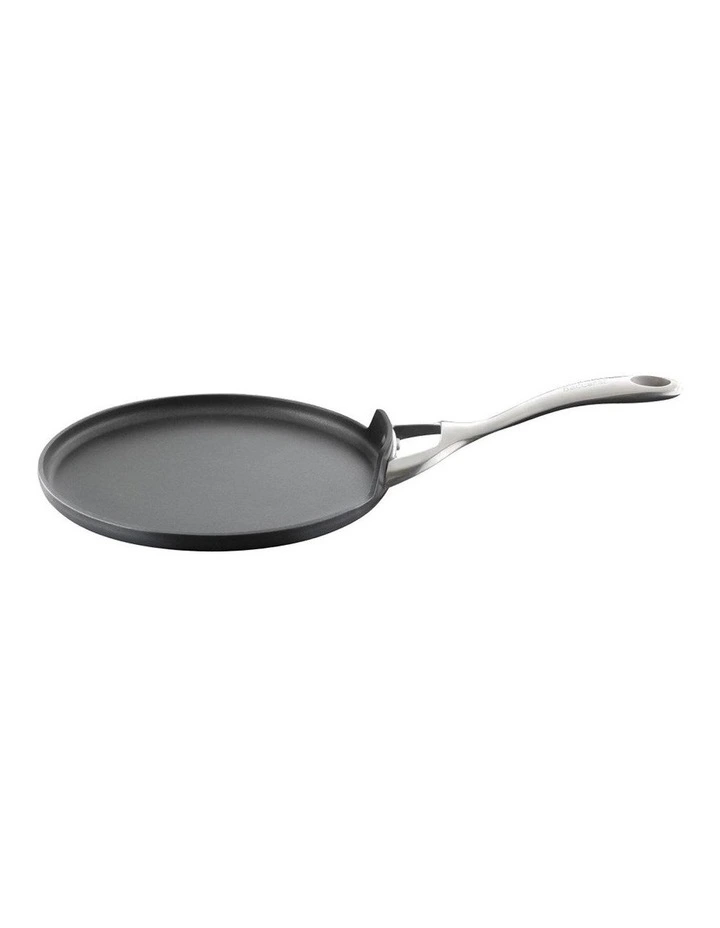 Baccarat iD3 Hard Anodised Crepe Pan 24cm in Black image 1
