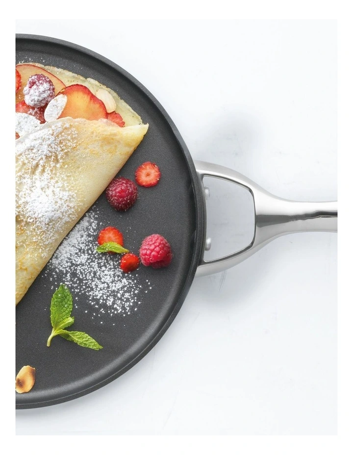 Baccarat iD3 Hard Anodised Crepe Pan 24cm in Black image 3