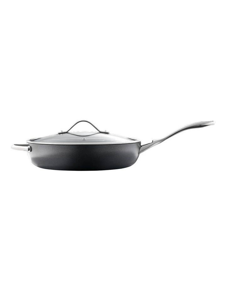 Baccarat iD3 Anodised Non-Stick Saute Pan With Lid 30cm in Black image 4