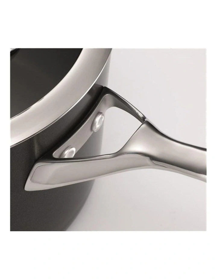 Baccarat iD3 Hard Anodised Egg Poacher With Lid 20cm in Black image 2