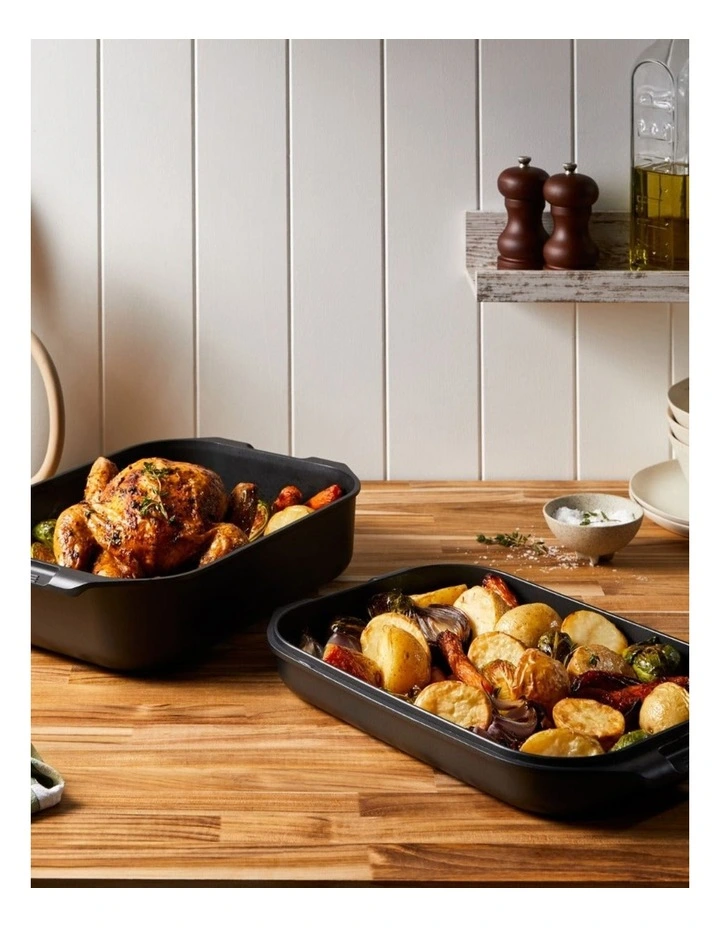 Baccarat iD3 Non-Stick Roast And Grill Multi Pan 34x24cm in Black image 4