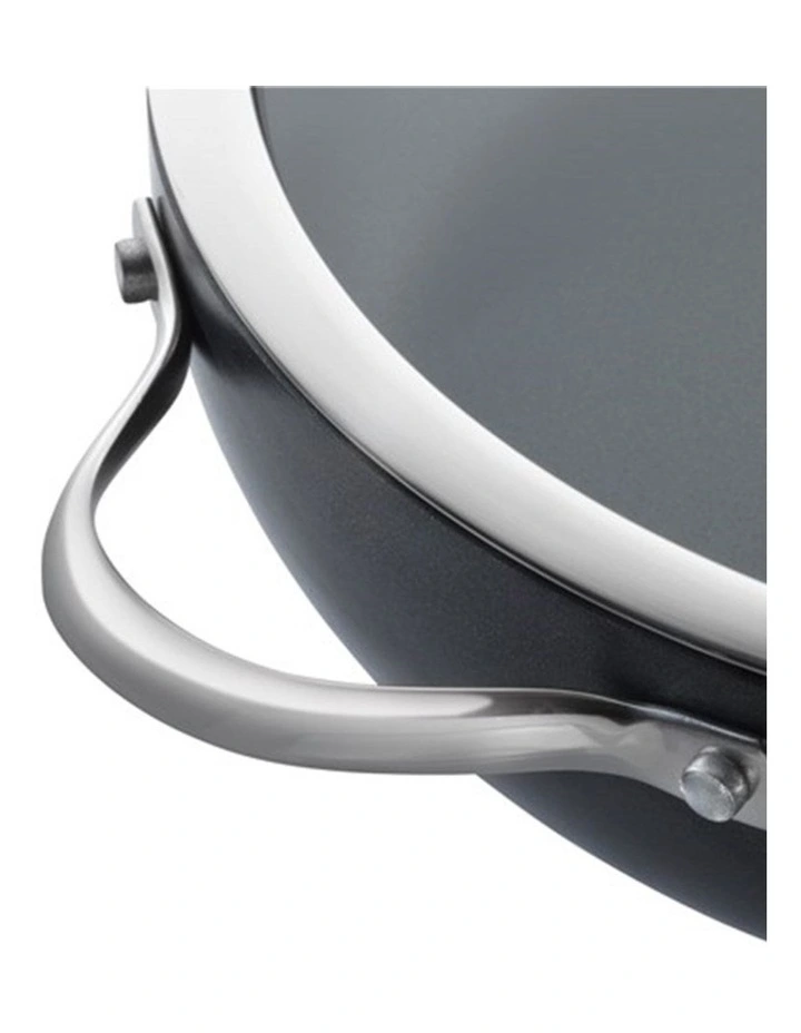 Baccarat iD3 Hard Anodised Casserole with Lid in Black image 3