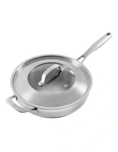 Baccarat iD3 Stainless Steel Sautepan With Lid 28x6cm in Silver