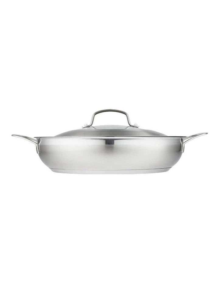 Baccarat iD3 Stainless Steel Chef Pan With Lid 32cm in SIlver image 2
