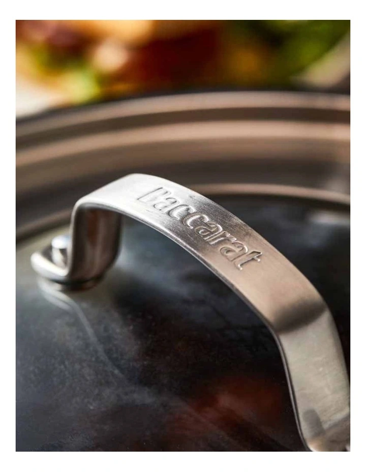 Baccarat iD3 Stainless Steel Chef Pan With Lid 32cm in SIlver image 5