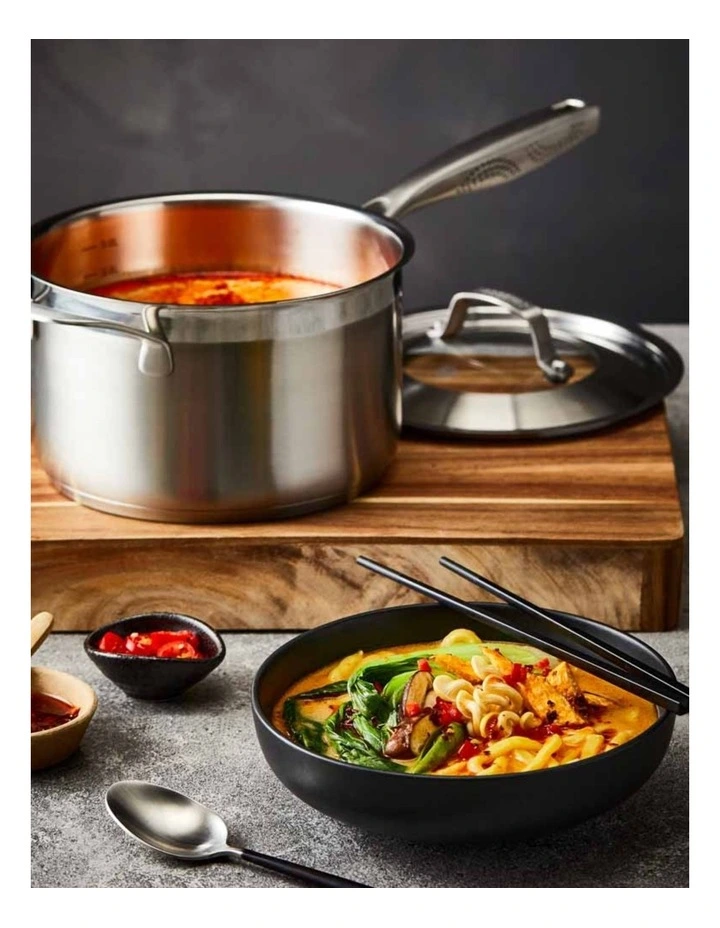 Baccarat iD3 Stainless Steel Saucepan With Lid 20cm in Silver image 3