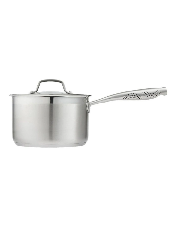 Baccarat iD3 Stainless Steel Saucepan With Lid 18cm in Silver image 2
