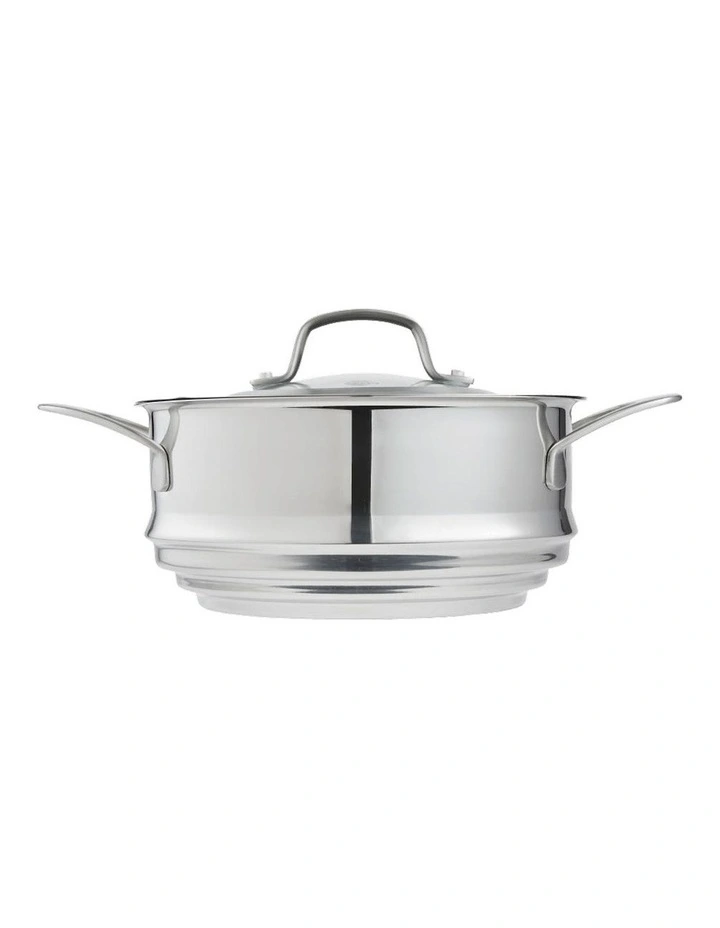 Baccarat iD3 Stainless Steel Universal Steamer With Lid 20cm in SIlver image 3