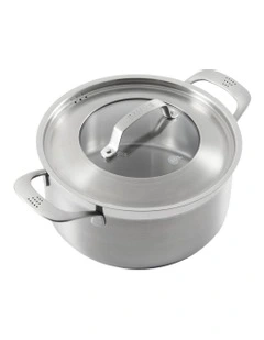 Baccarat iD3 Stainless Steel Casserole With Lid 20cm in Silver