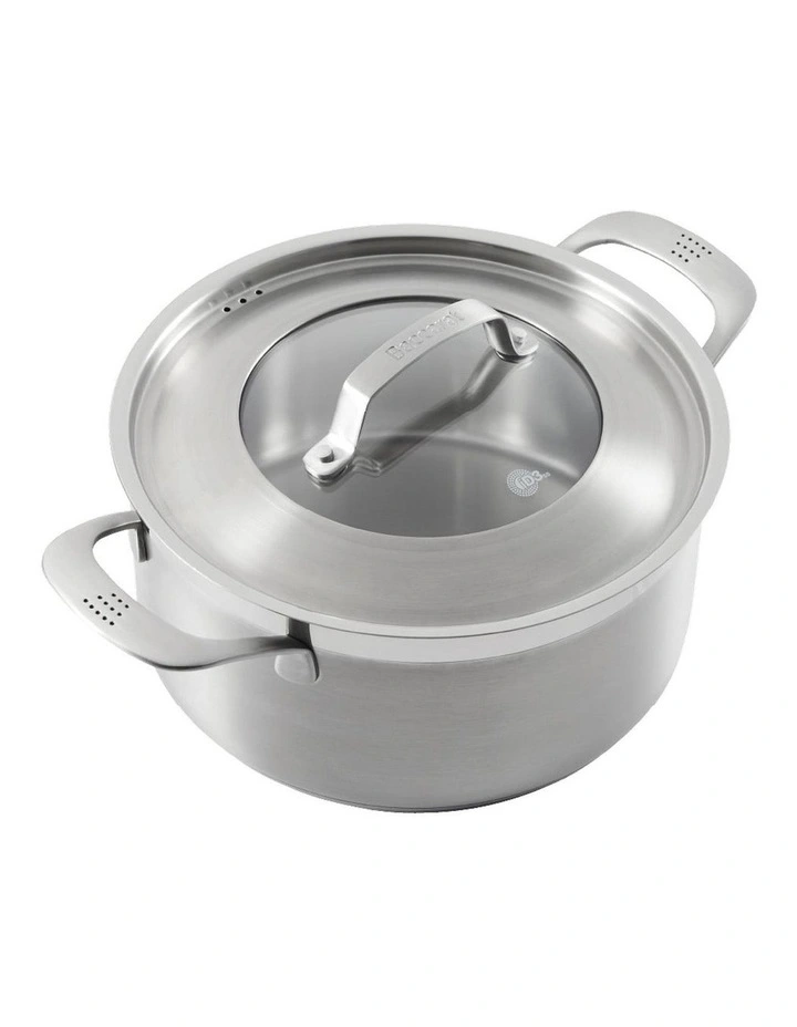 Baccarat iD3 Stainless Steel Casserole With Lid 20cm in Silver image 1