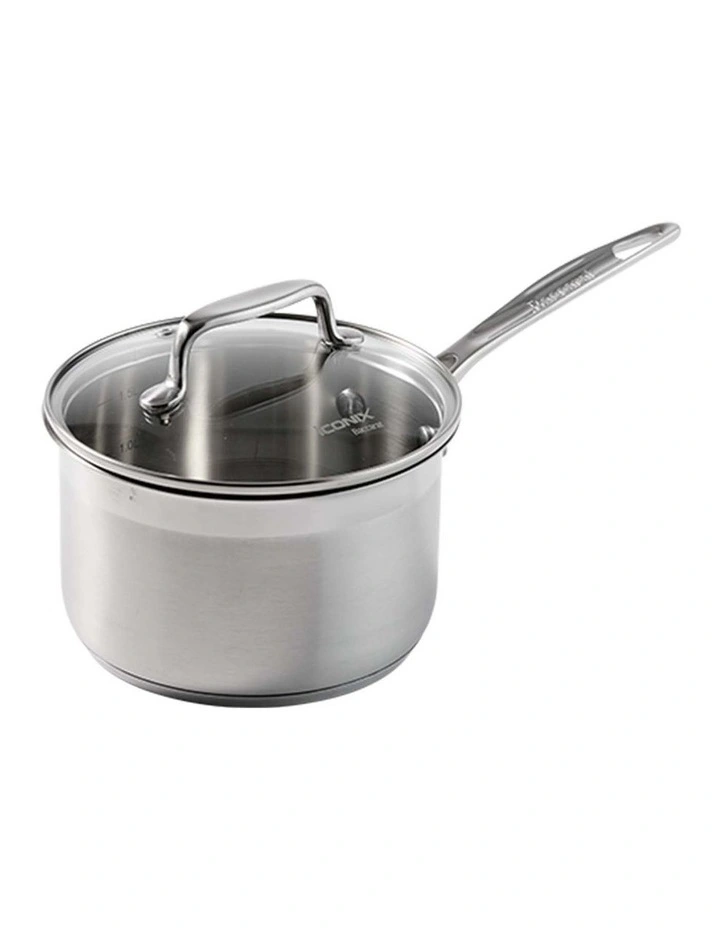 Baccarat IconiX Saucepan With Lid 16cm in Silver image 1