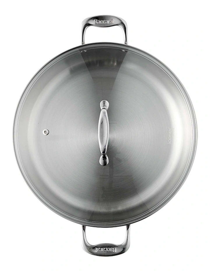 Baccarat iconiX Chef Pan With Lid 32cm in Silver image 1