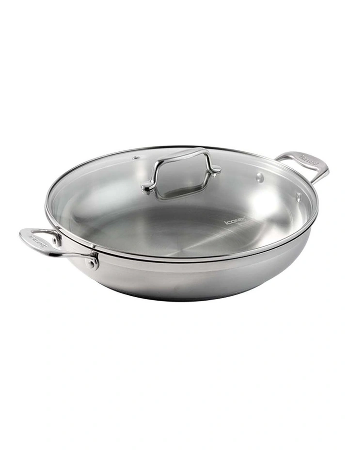 Baccarat iconiX Chef Pan With Lid 32cm in Silver image 2