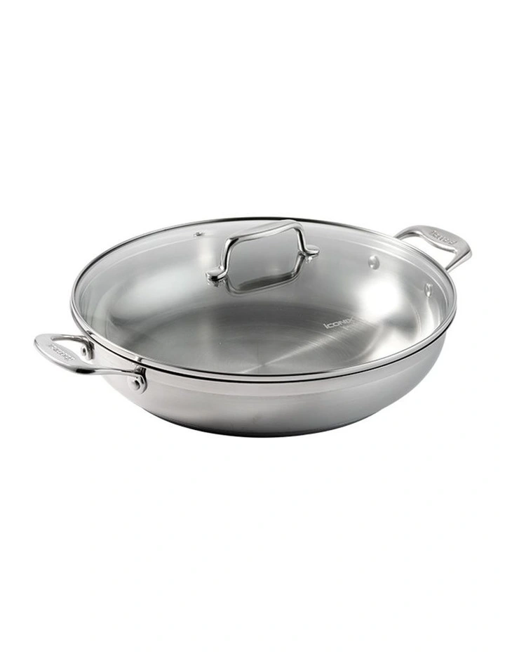 Baccarat Iconix Chef Pan With Lid 32cm in Silver image 4