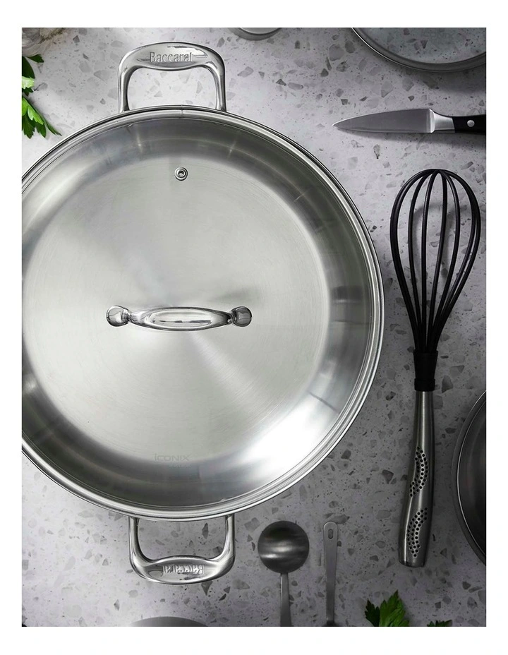 Baccarat iconiX Chef Pan With Lid 32cm in Silver image 5