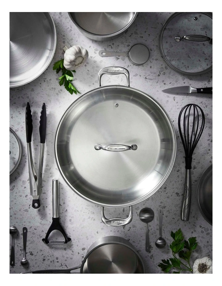 Baccarat iconiX Chef Pan With Lid 32cm in Silver image 6