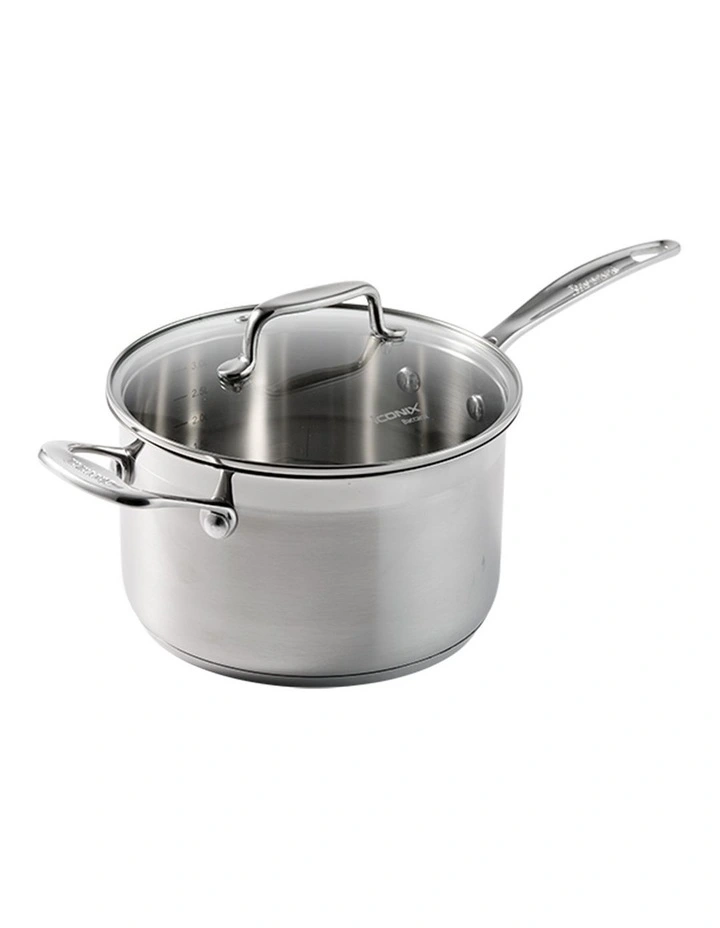 Baccarat IconiX Saucepan With Lid 20cm in Silver image 1