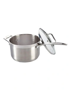 Baccarat Iconix Saucepan With Lid 20cm in Silver