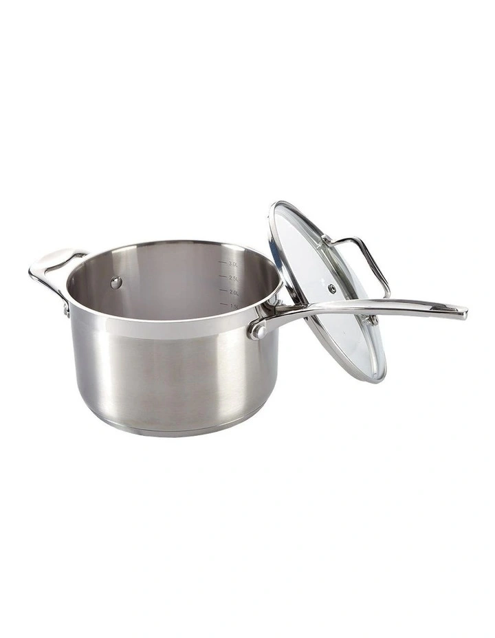 Baccarat IconiX Saucepan With Lid 20cm in Silver image 2