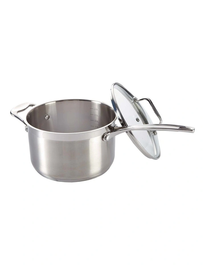 Baccarat iconiX Saucepan With Lid 20cm in Silver image 2