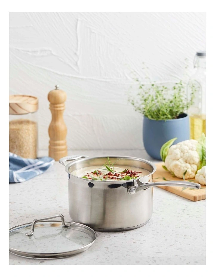 Baccarat iconiX Saucepan With Lid 20cm in Silver image 4