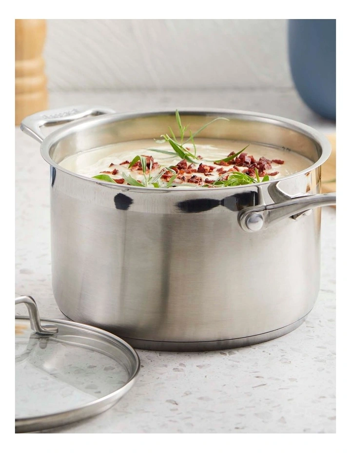 Baccarat iconiX Saucepan With Lid 20cm in Silver image 5