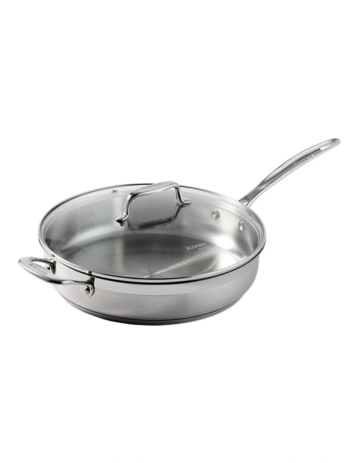 Baccarat IconiX Saute Pan With Lid 28cm in Silver image 1