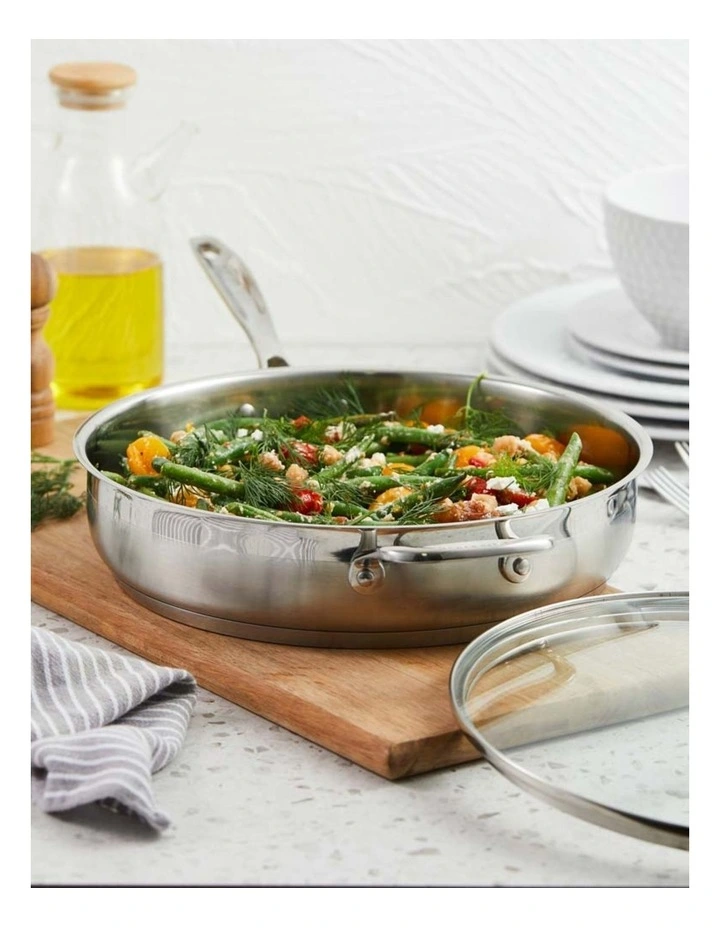 Baccarat Iconix Saute Pan With Lid 28cm in Silver image 2