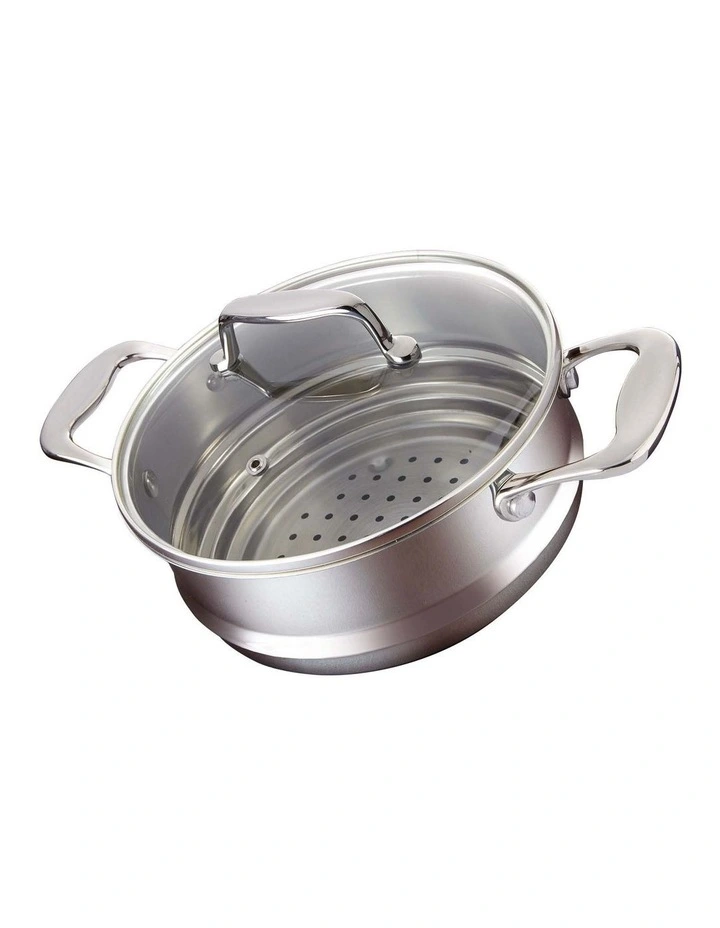 Baccarat IconiX Universal Steamer With Lid 20cm in Silver image 1