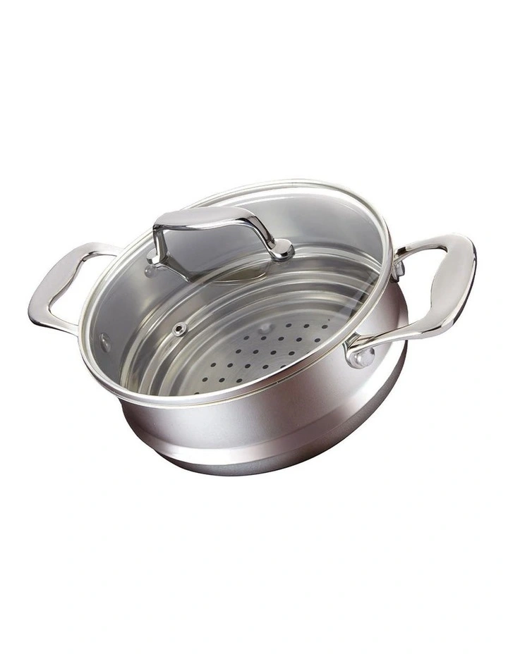 Baccarat Iconix Universal Steamer With Lid 20cm in Silver image 1