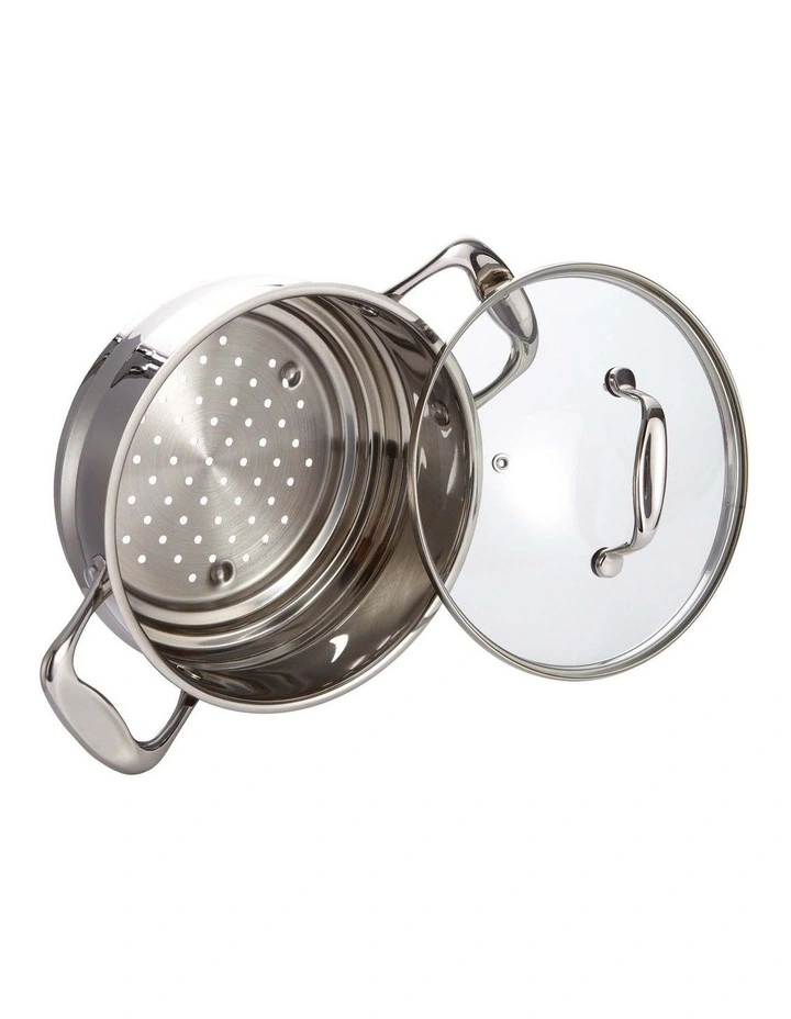 Baccarat IconiX Universal Steamer With Lid 20cm in Silver image 2