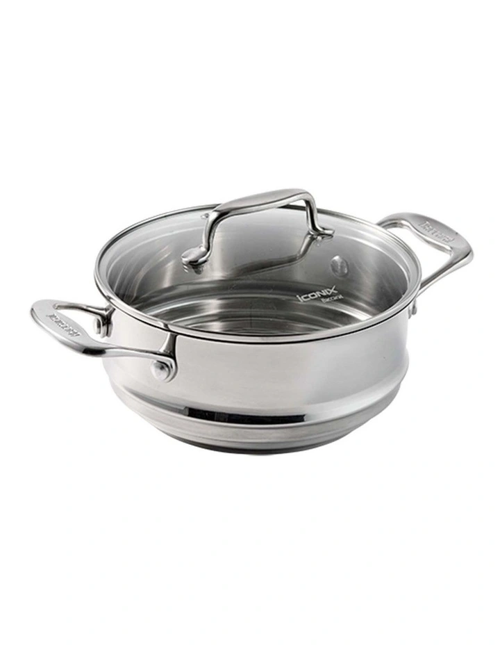 Baccarat IconiX Universal Steamer With Lid 20cm in Silver image 3