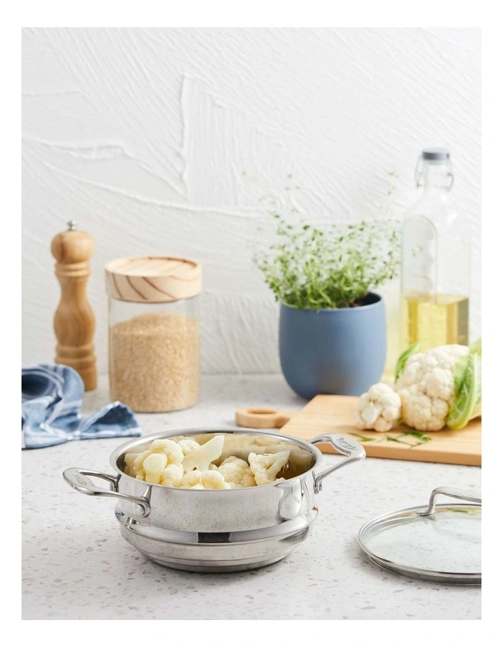 Baccarat IconiX Universal Steamer With Lid 20cm in Silver image 4