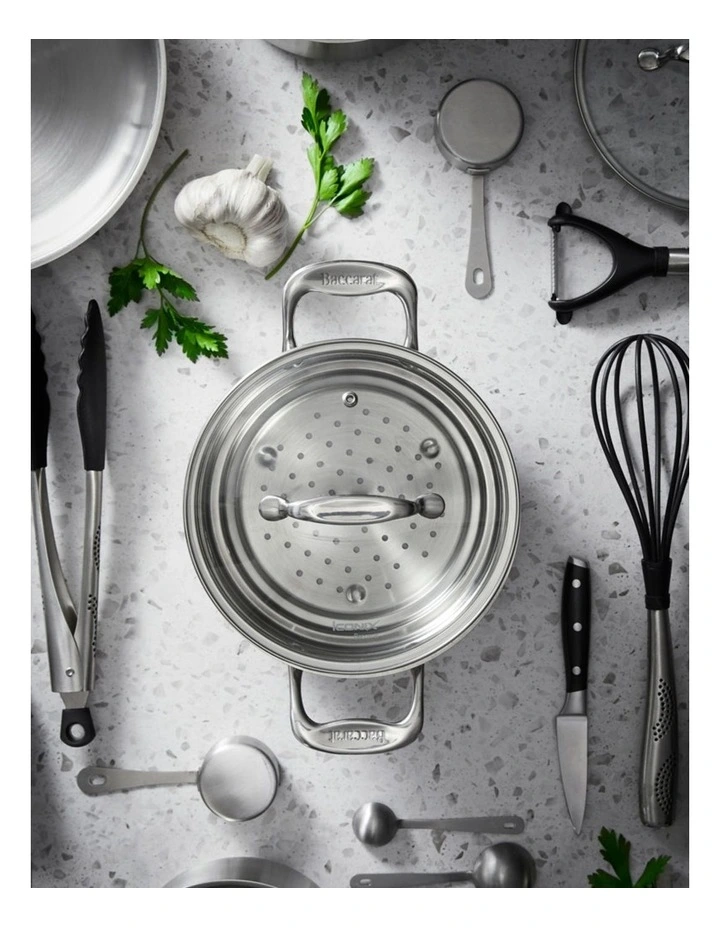 Baccarat Iconix Universal Steamer With Lid 20cm in Silver image 4