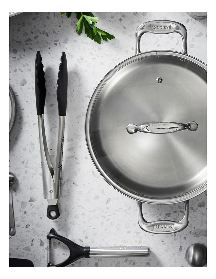 Baccarat IconiX Casserole With Lid 24cm in Grey image 5