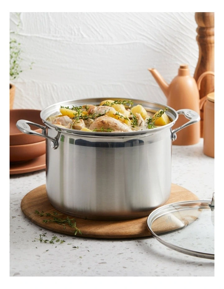 Baccarat Iconix Stockpot With Lid 24cm in Silver image 3