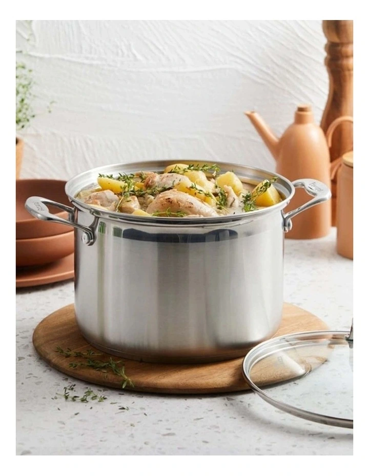 Baccarat iconiX Stockpot With Lid 24cm in Silver image 4