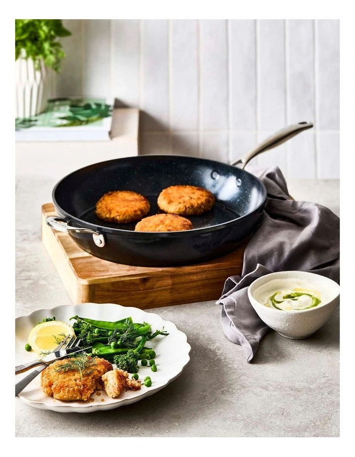 Baccarat GREEN STONE Frypan With Handle 32cm in Black image 6