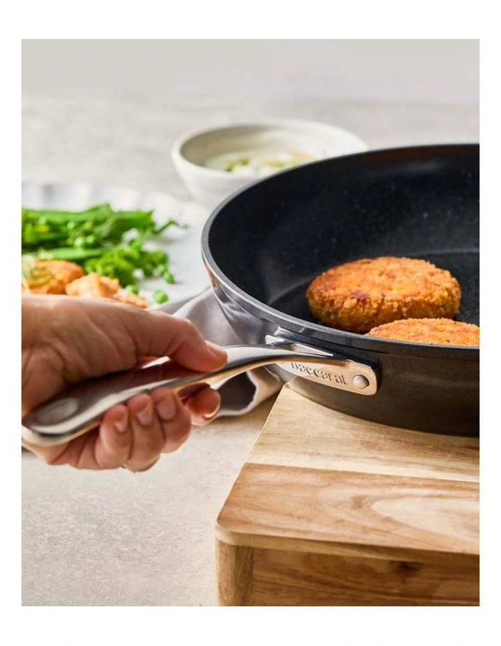Baccarat Stone Frypan With Handle 32cm in Black image 7